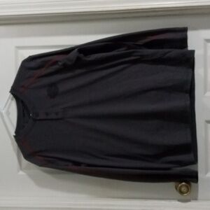 Harley-Davidson Washed Contrast Stitched Henley Long Sleeve Mens Large